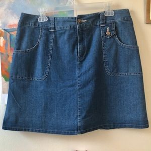 Y2K Denim Skirt with Shorts - Soft Jean Mini Skirt - Outdoors Layering